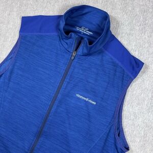 VINEYARD VINES Vest Full Zip Men Size Large Blue